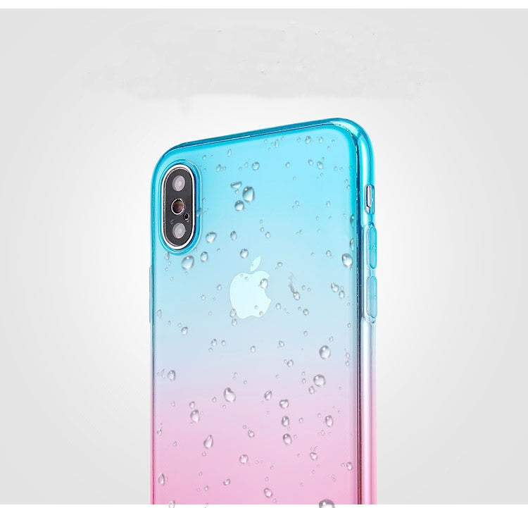 Gradient Clear Case For iPhone 6 6S 7 8 Plus Cover Soft Silicone Case For iPhone X XS Max XR 5S SE 5 Phone Accessories