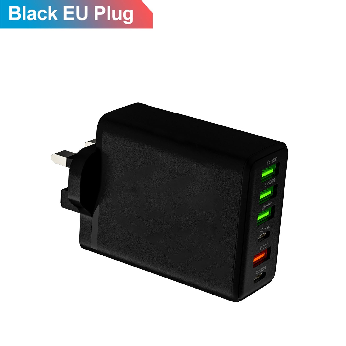 Multi interface mobile phone charger 2Type-c PD+4USB travel charging head