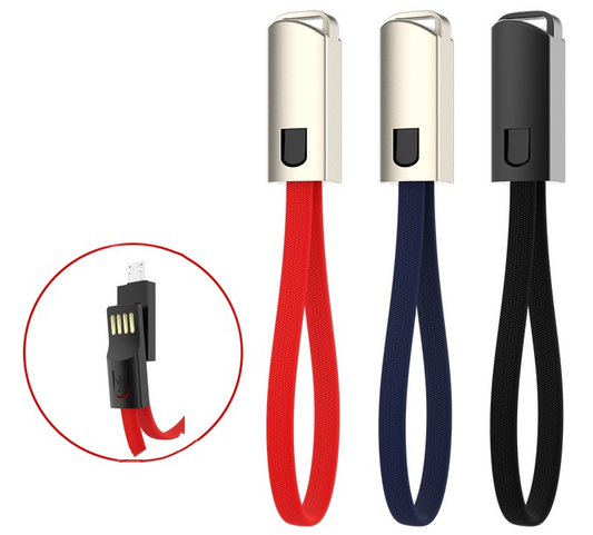 Portable Keychain USB Data cable for iPhone Micro USB Type C Fast Charging Mobile Phone Charger Cable for Samsung Galaxy Xiaomi