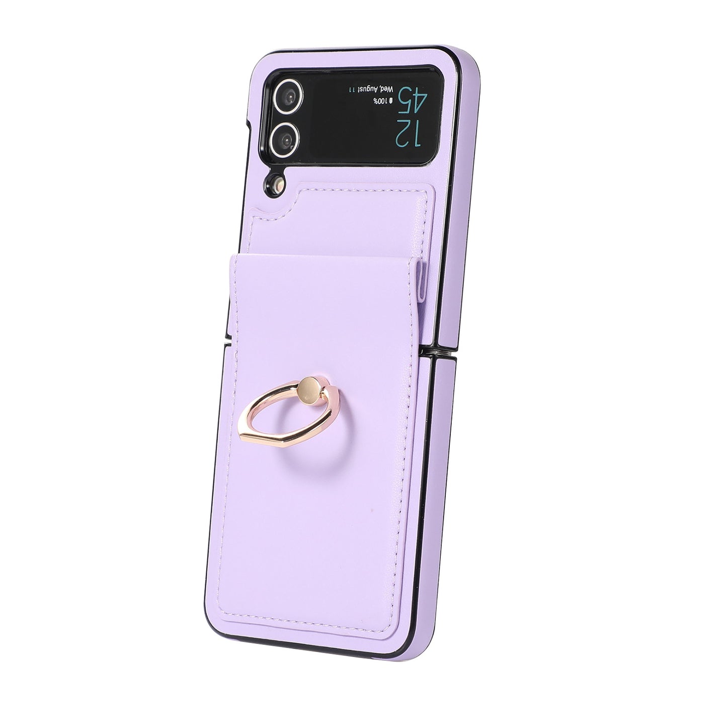 New Samsung Z Flip 3 Folding Screen Phone Case Z Flip 4 Anti Drop Protective Cover Ring Phone Case