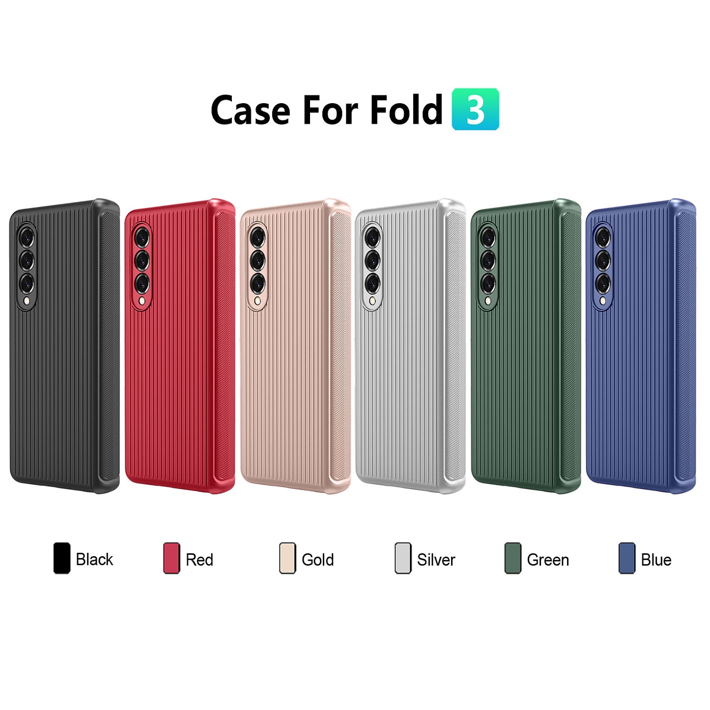 Suitable For Samsung Galaxy Z Fold3 Mobile Phone Shell All-Inclusive Creative Folding Screen Z Fold3 Luggage Anti-Fall Hinge Protective Cover