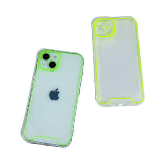 Suitable for iPhone 15 Promax luminous phone case Apple 13/12 transparent material silicone protective case