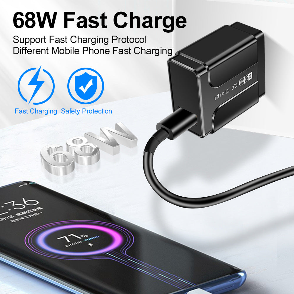 68W Super Fast Charging Charger Phone Fast Charging Head