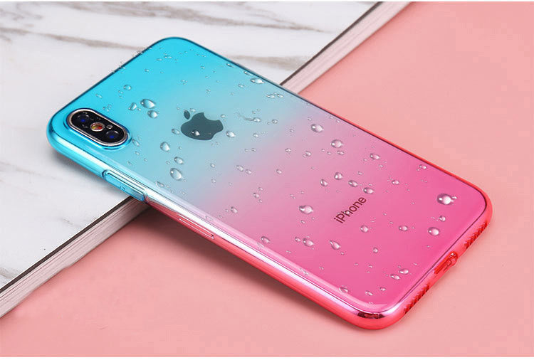 Gradient Clear Case For iPhone 6 6S 7 8 Plus Cover Soft Silicone Case For iPhone X XS Max XR 5S SE 5 Phone Accessories