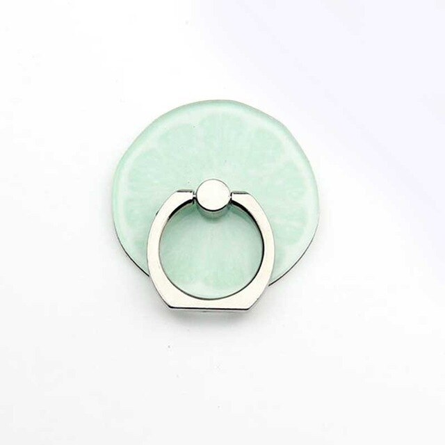 New Arrival Mobile Phone Holder Metal Finger Ring Holder Cute Lemon Fruits Phone Ring Holder Phone Stand Support