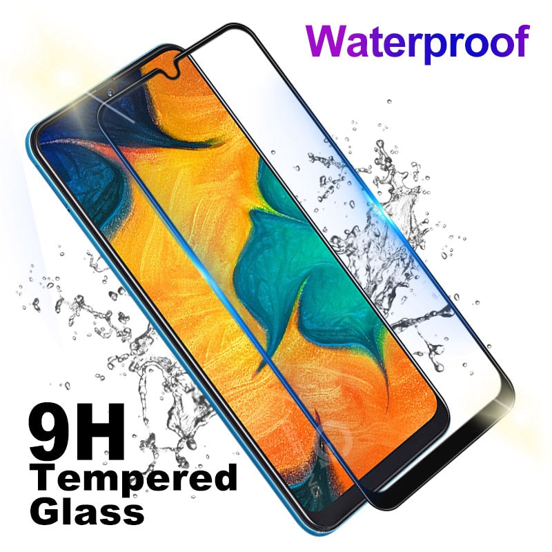 9D Curved Tempered Glass on the For Samsung Galaxy A30 A50 A10 Screen Protector on For Samsung M10 M20 M30 Protective Glass Film