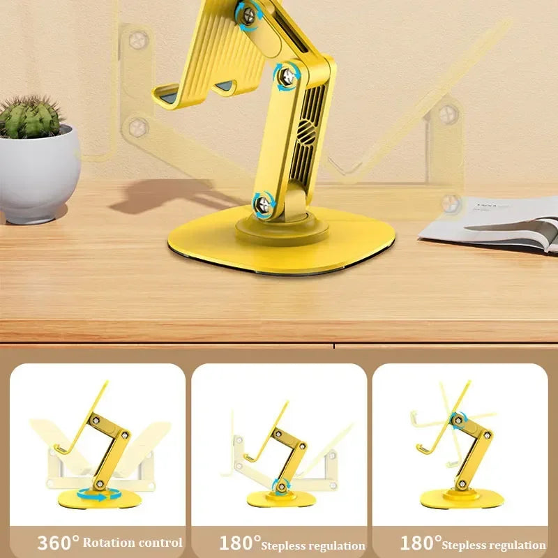 Rotating phone stand foldable desktop TV show lazy person tablet phone support stand