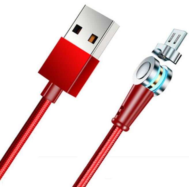 Rotate 180 degree Magnetic USB Cable 5A Fast Charging USB C Charger Micro USB Type c Cable For Xiaomi mi Huawei