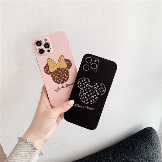 Trendy Cartoon Couple Suitable For iphone13pro Mobile Phone Case XR Mickey Minnie Apple 11 / 8p Soft 12 Matte