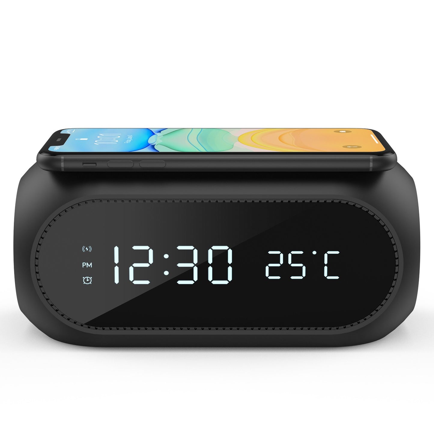 15W wireless charging clock alarm thermometer wireless charging time display wireless charging