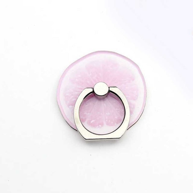 New Arrival Mobile Phone Holder Metal Finger Ring Holder Cute Lemon Fruits Phone Ring Holder Phone Stand Support