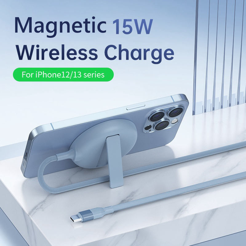 Magnetic wireless charger suitable for iPhone 13/14 single charging mobile phone wireless charger with small holder