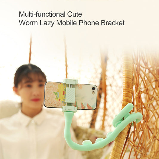 Suction Cup Lazy Phone Holder Caterpillar Cell Phone Holder Desktop Flexible Worm Car Mount Home Cute Phone Wall Bracket Bicycle