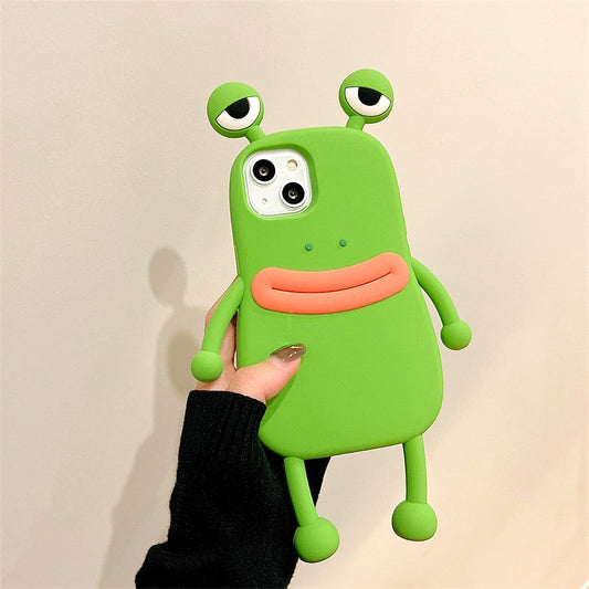 Sausage Mouth Frog Prince iPhone 14 Apple 15 Suitable 11/13 Pro Max Phone Case