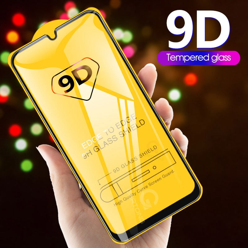 9D Curved Tempered Glass on the For Samsung Galaxy A30 A50 A10 Screen Protector on For Samsung M10 M20 M30 Protective Glass Film