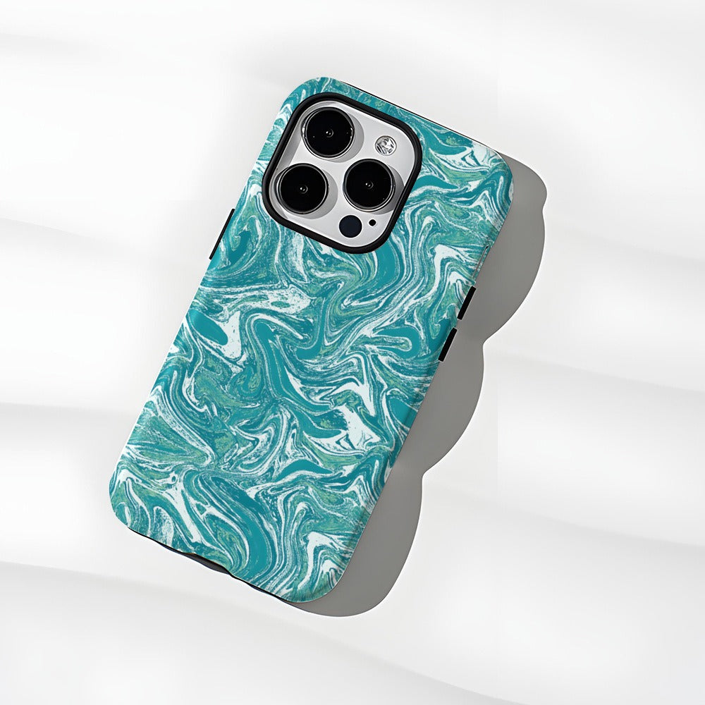 Abstract phone case Apple 16pro protective case 2-in-1 film case 13pm Apple phone case 15pm hard case