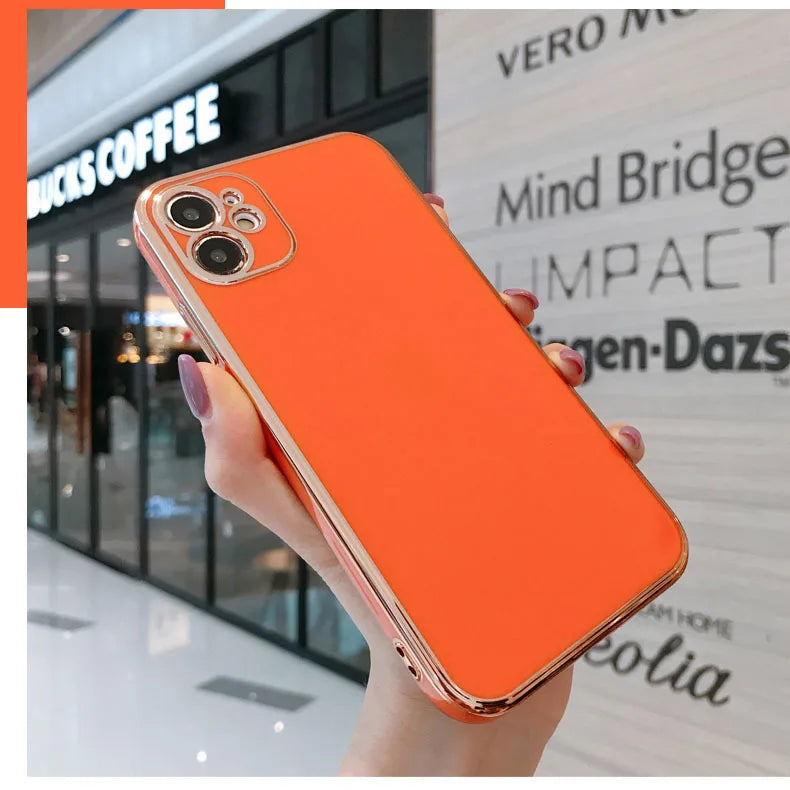 The Application of Apple Phone Case Straight Electroplated Soft Cover IPhone11pro Lens All Edges Included Shatter-resistant Sili